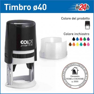 Timbro Colop Printer R40 - ø mm 40