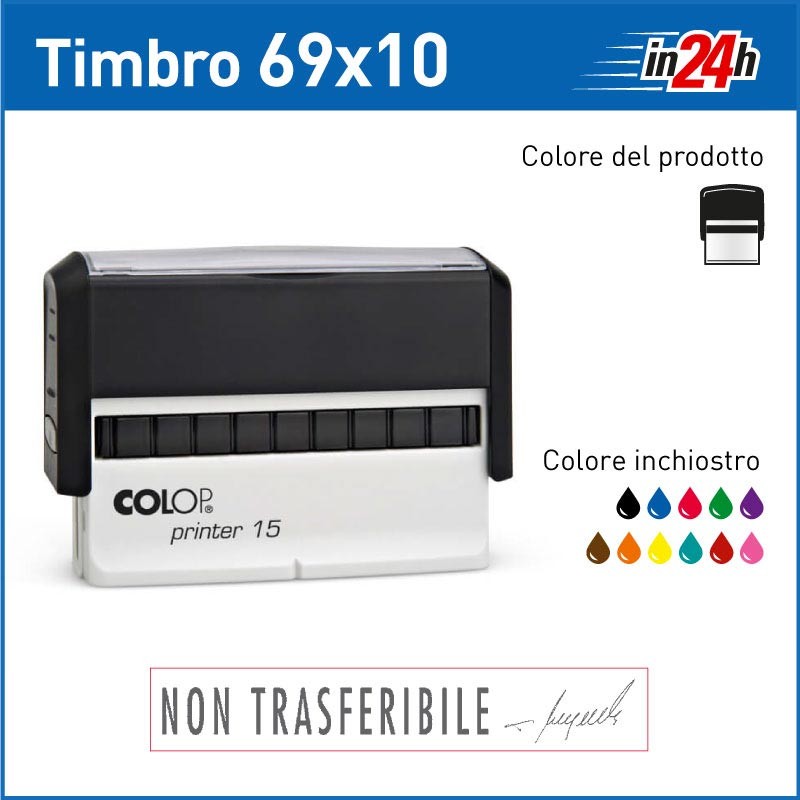Timbro Colop Printer 15 - mm 69x10