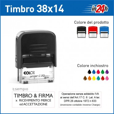 Timbro Colop P20 - mm 38x14
