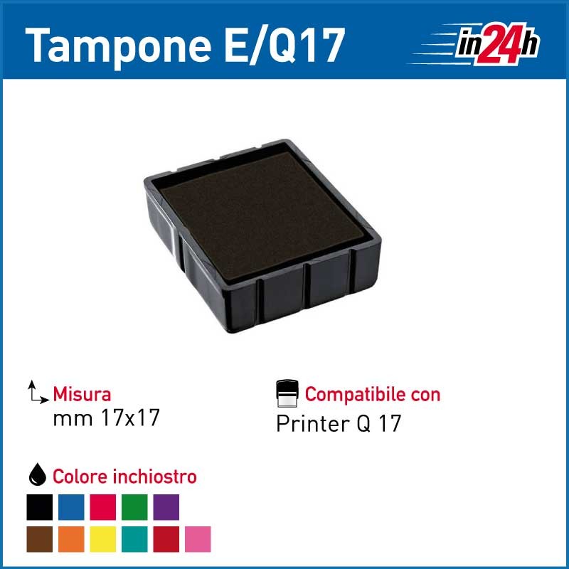 Tampone Colop E/Q17 mm 17x17