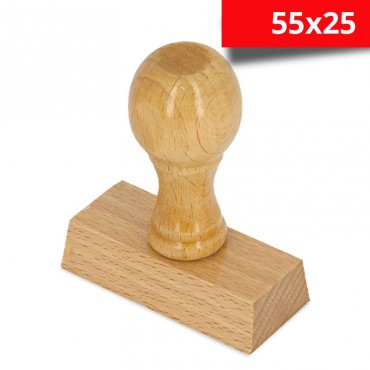Timbro manuale in legno mm 55x25 copertina