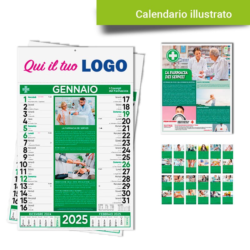 Calendario illustrato Farmacia Calendario illustrato Farmacia