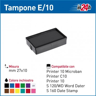 Tampone Colop E/10 mm 27x10