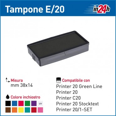 Tampone Colop E/20 mm 38x14